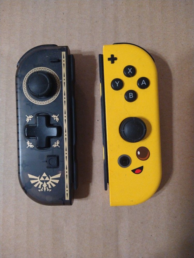 *For Parts* Nintendo Switch Joy Cons Zelda & Fortnite Edition