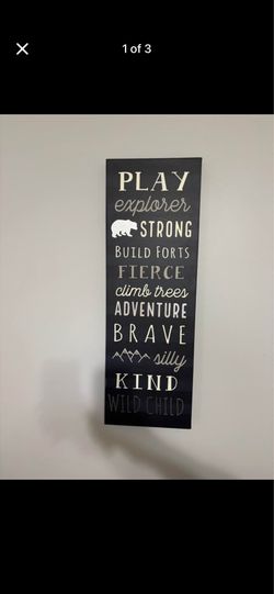 Boy room decor canvas