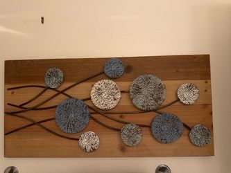 Wood and Metal Botanical Wall Art