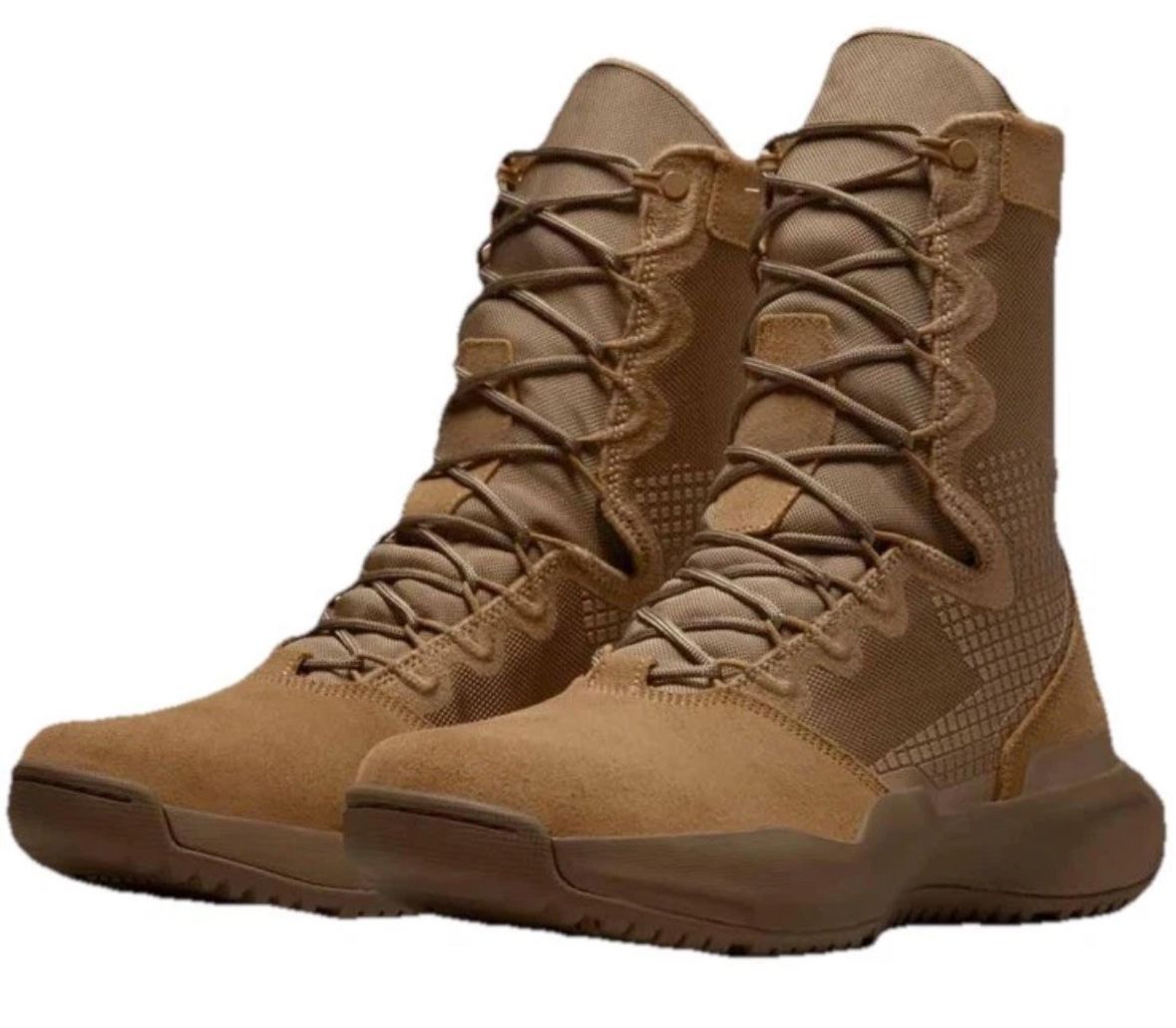 Nike SFB B1 Coyote Brown Leather Military Boots DD0007-900 Men’s Size 12.5