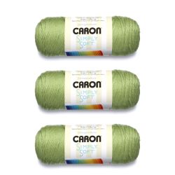 (3) Caron Simply Soft - Pistachio - 6oz each (315 yds each)  **READ DESCRIPTION**