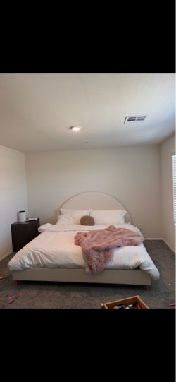 King size bed frame AND mattress