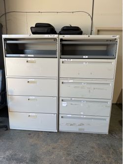 Commercial 5-Drawer Lateral File Cabinets – Heavy Duty Office Storage