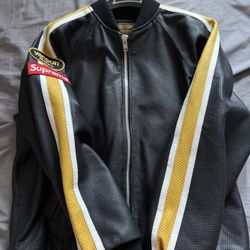Supreme Vanson Leathers Perforated Bomber Jacket