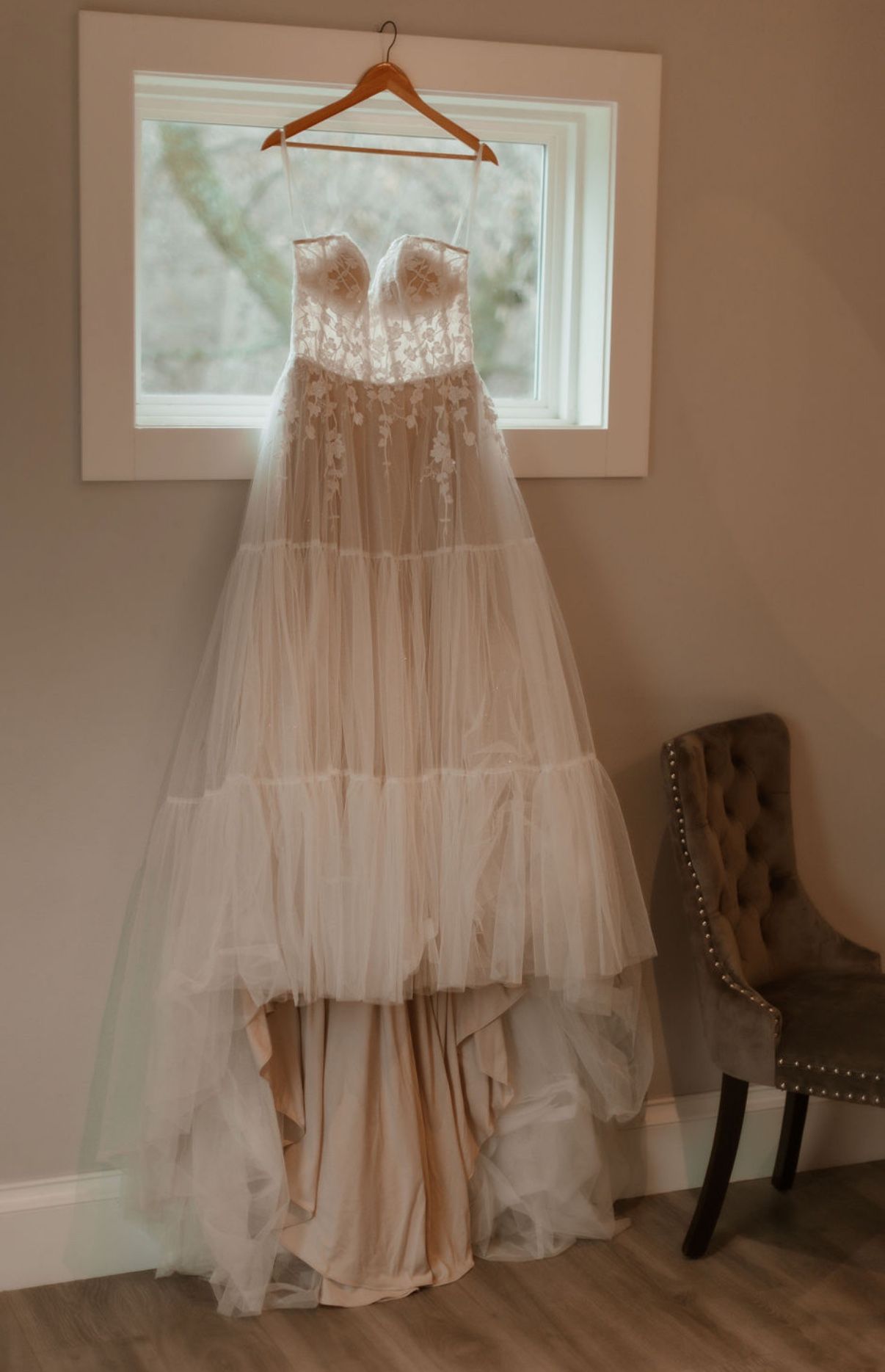 White Lillian West wedding Dress