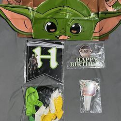 Mandalorian Baby Yoda (GROGU) Birthday Party Decorations 