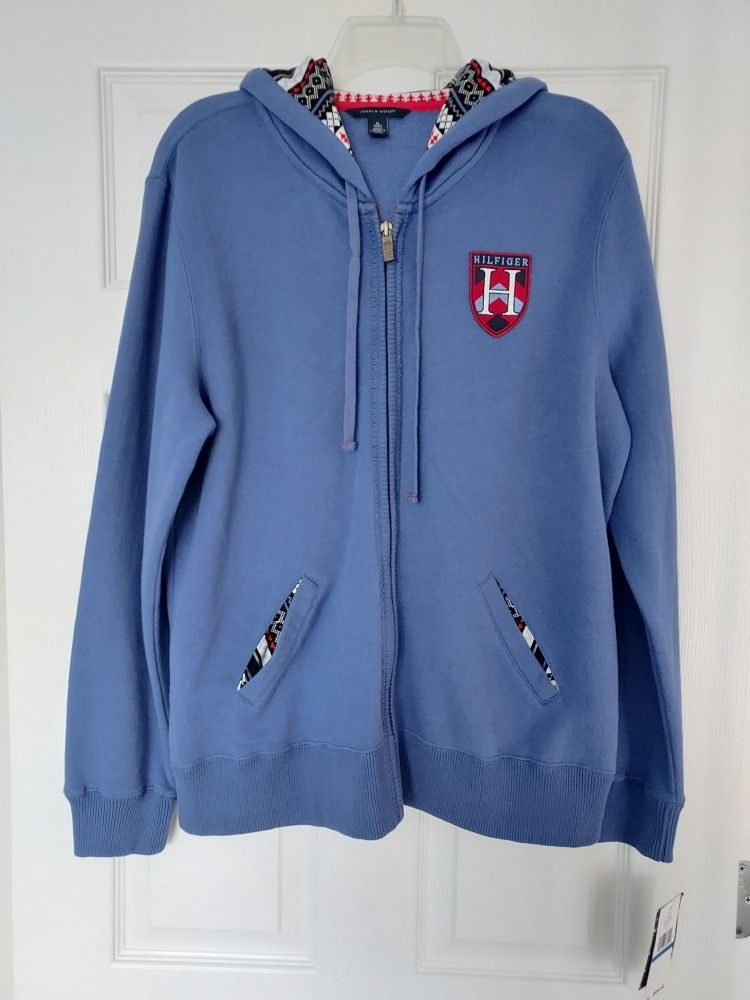 Tommy Hilfiger Fair Isle Zip-Up Hooded Jacket - New With Tags 