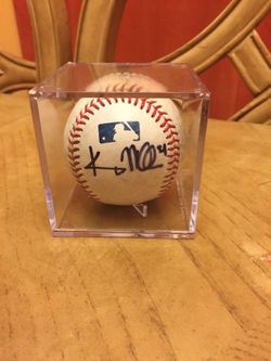Baseball signed by Kris Medlen