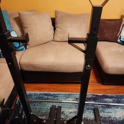 Dumbell Squat Rack With Bar