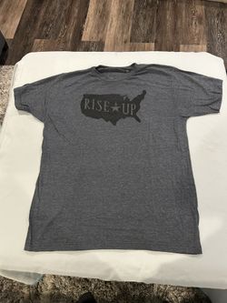 Hamilton Broadway tour shirt adult large blue