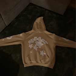 Creme spider hoodie