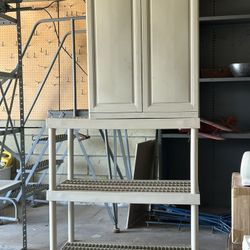 Plastic Shelf with Cabinet