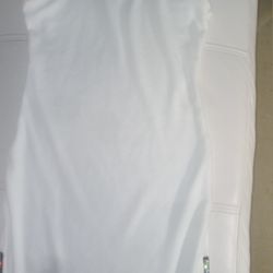 Custume Made Sassy Sexy Casual White  Body Dress (Stretch)
