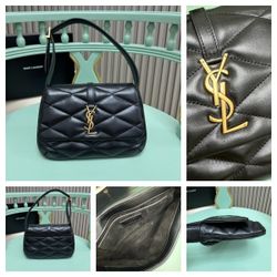 Le 57 Quilted Leather Shoulder Bag Black Size 24x18x5.5cm