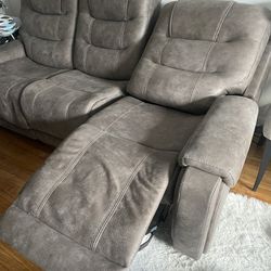 Suede recliner Sofa