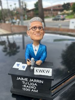 Dodgers Jaime jarrin talking Bobblehead