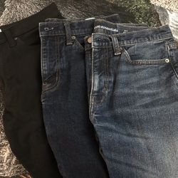 Three Pairs of 30 X 28 Jeans