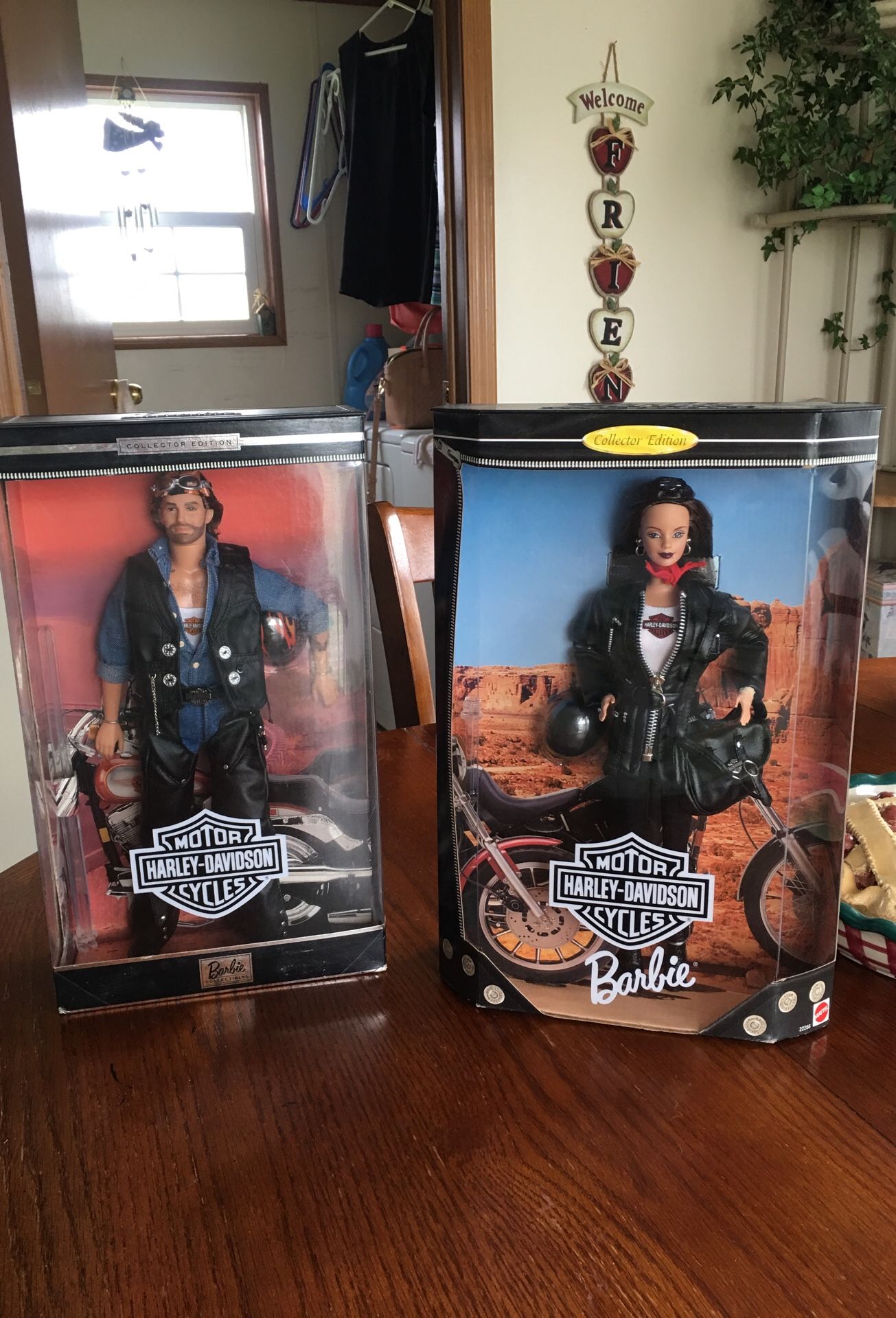 Rare Harley Davidson Barbie dolls. Boxes in great condition