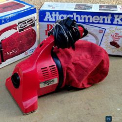 Vintage Royal DIRT DEVIL 1980's Handheld Vacuum Cleaner Portable Electric Red Model 103 - Very NICE!
