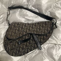Dior Saddle Bag with Strap Oblique Jacquard