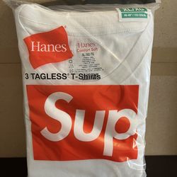 DS Supreme x Hanes Shirt Pack aka Tagless Tee White SzXL (3 Shirts in 1 Pack)
