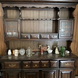 Dark Brown Antique Cabinet