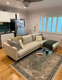 Living spaces sectional sofa