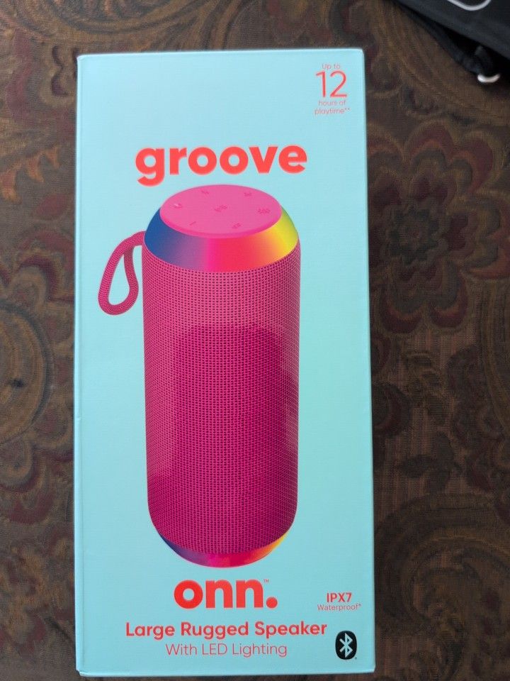 Onn Large Red Bluetooth Speaker