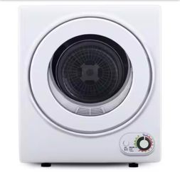 1.6 cu. ft. Vented Portable Clothes Dryer in White, Compact Dryer Machine for Dorm, 19.5 in. W, 23.6 in. H