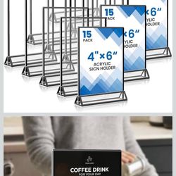 Acrylic Sign Holders