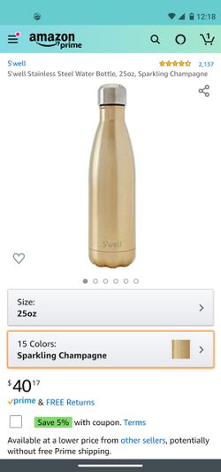 Swells stainless steel water bottle