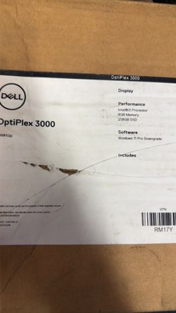 Dell optiplex3000