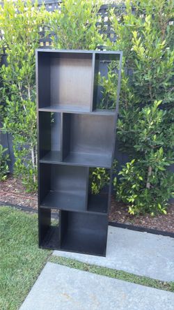 Black bookshelf