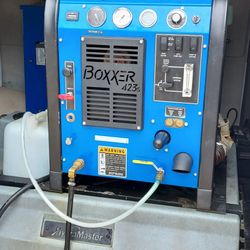 carpet cleaning van and machine