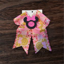 New! Large Minnie Mouse Boutique Shaker Hair Bow