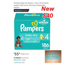 New pampers big box size 4 $40 pick up east Palmdale check out all my other listings or hit follow we will open box to show its new and complete befor
