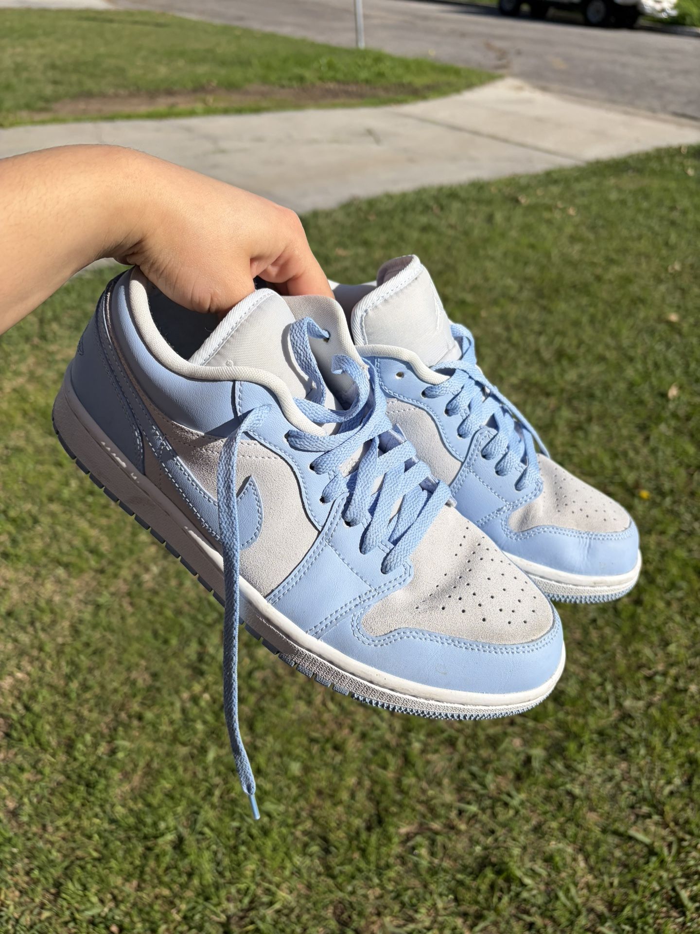 Jordan 1 Low Football Grey Aluminum