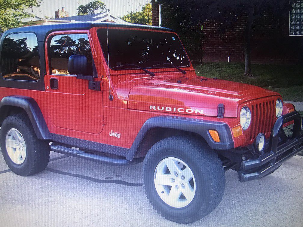 Nice SUV 2OO4 Jeep Wrangler Rubicon 58k miles.Just leave me your em•ail and you'll get all the details and pics.Thanks!
