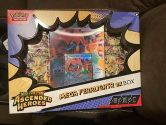 Mega evolution ascended heroes mega feraligatr ex box