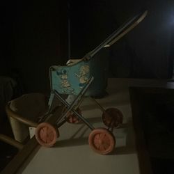 Vintage Push Cart Kids