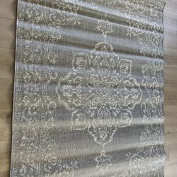 Grey Rug 88” X 62