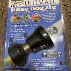 2 Hose Nozzles - Bonaire model # HN-10C & Bulls Eye nozzle