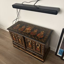 Antique Hand-Painted Hindu Dowry Chest