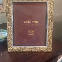 Solid brass picture frame never used new