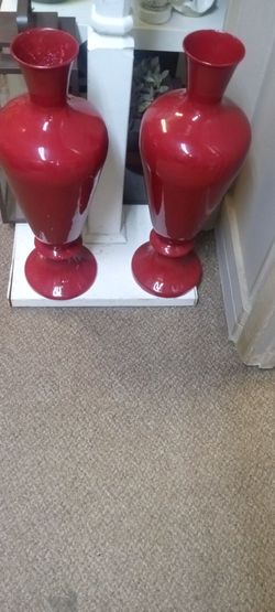 New hot Red floor vases thick and elegant