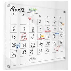 17'' Acrylic Wall Calendar 