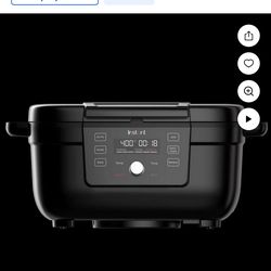 Instapot airfryer with grill on top