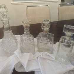 Vintage liquor bottles