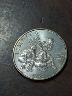 1995-S Atlanta Olympic Games (Baseball) Commemorative Clad Half Dollar