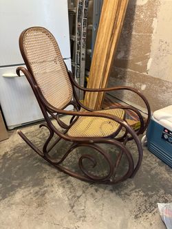 Bentwood Style Cane Rocking Chair